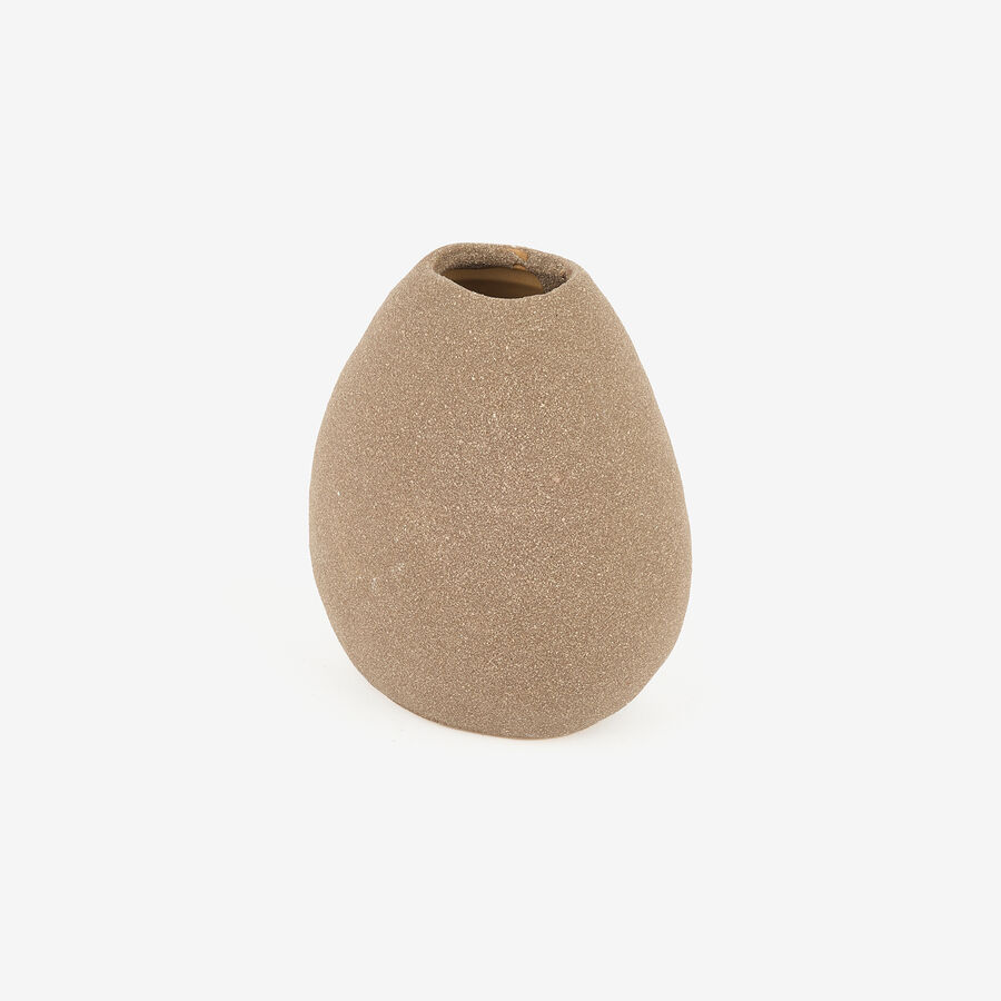 Jarr&oacute;n de porcelana topo M Baru 11x7,4x13cm