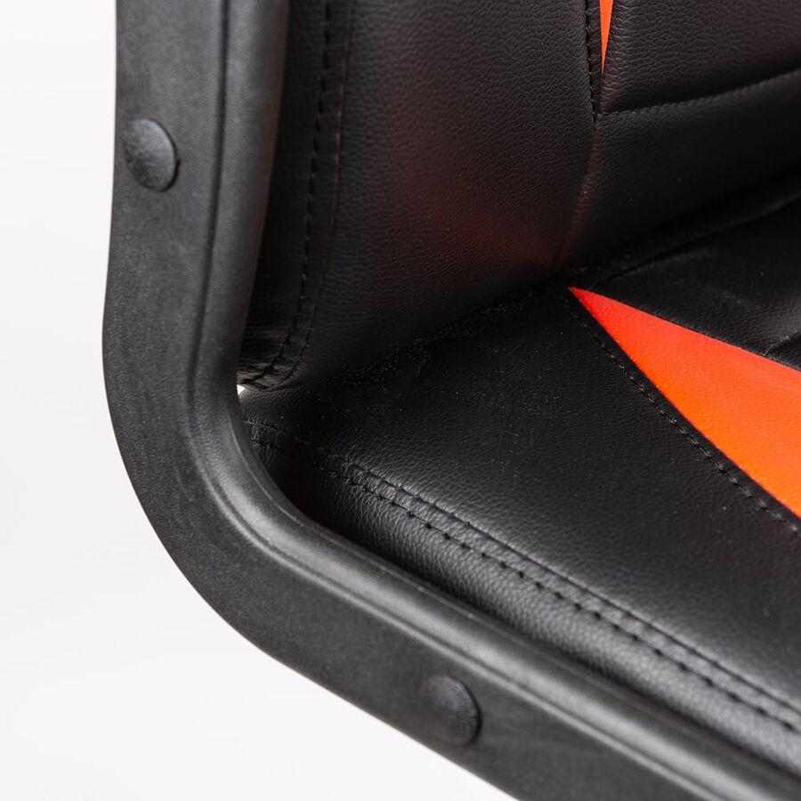 Silla gamer de oficina roja y negra