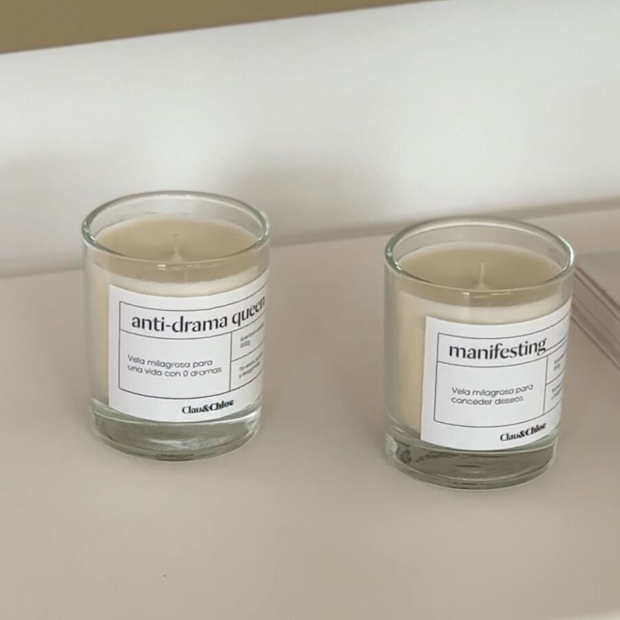 Vela aromática Anti-Drama Queen 200g Ø9x10cm Clau&Chloe