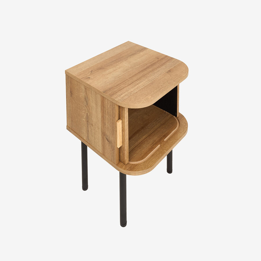 Mesa de noche de madera MDF Valote 40x40x53cm