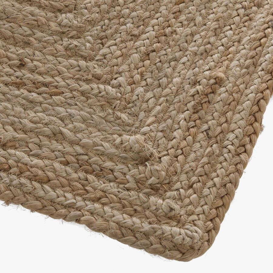 Alfombra de yute natural beige 60x90cm