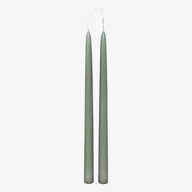 Set de 2 velas cancelabro verdes 30cm