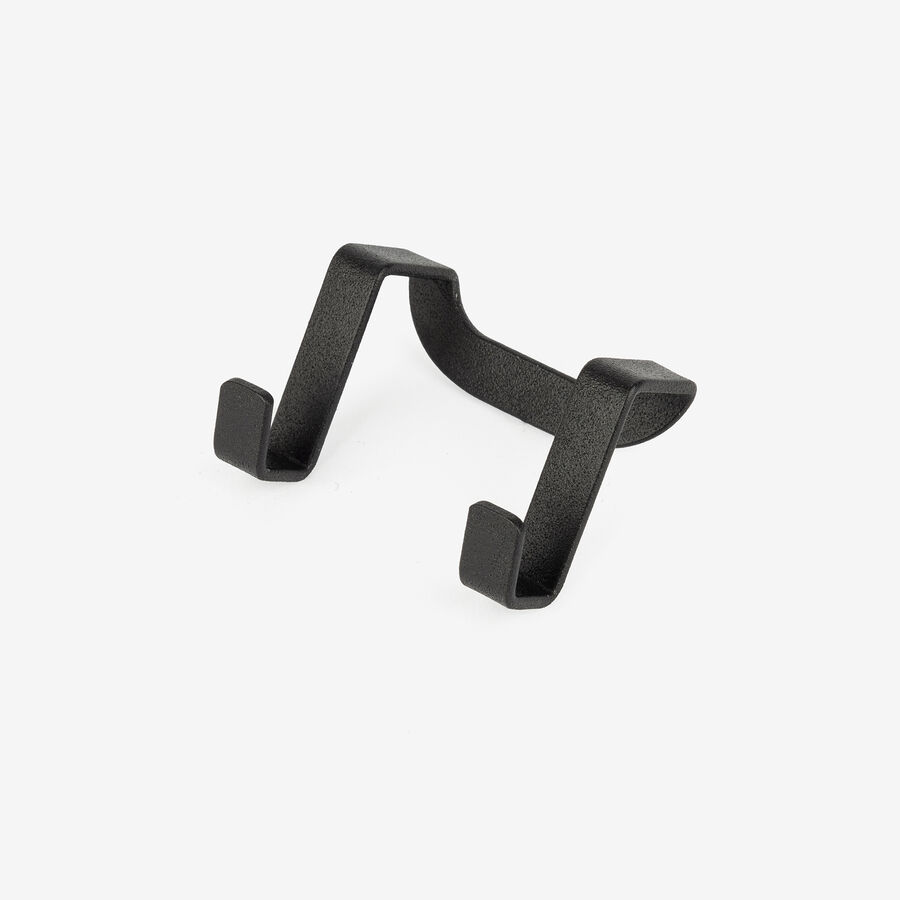 Gancho doble de acero negro 4x6x5cm
