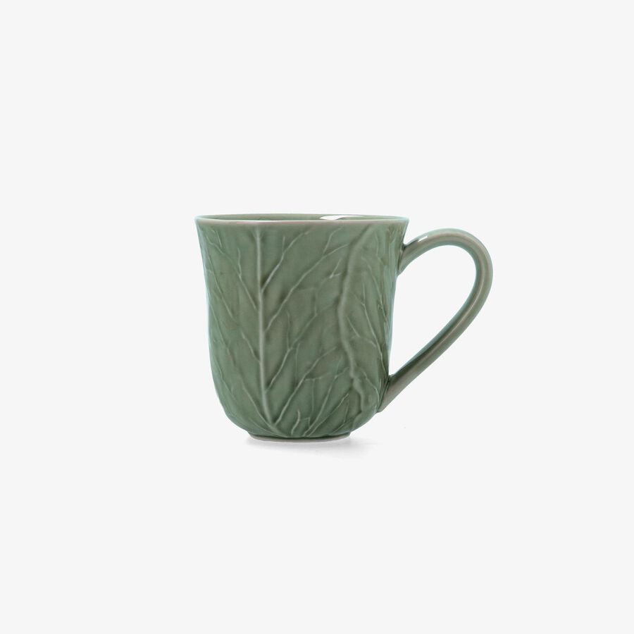 Mug de col  verde de porcelana Huerta 40cl 