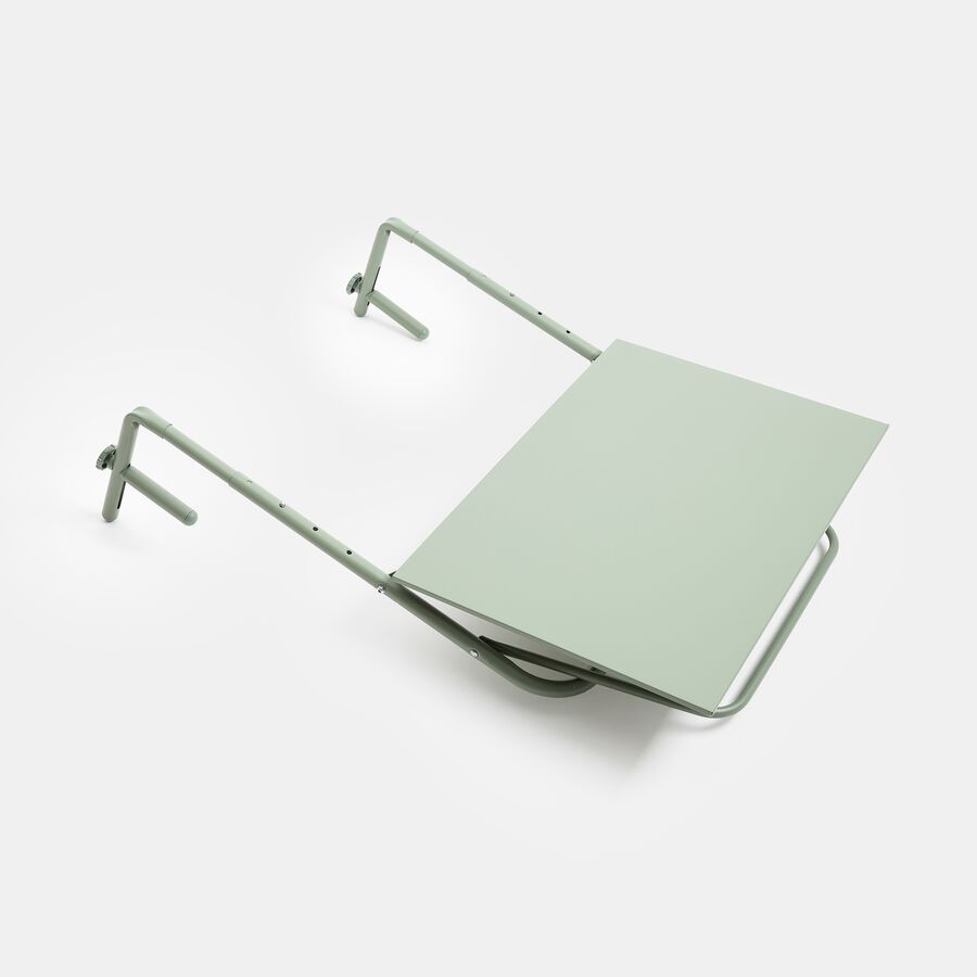 Mesa de balcón verde de metal 60x43cm