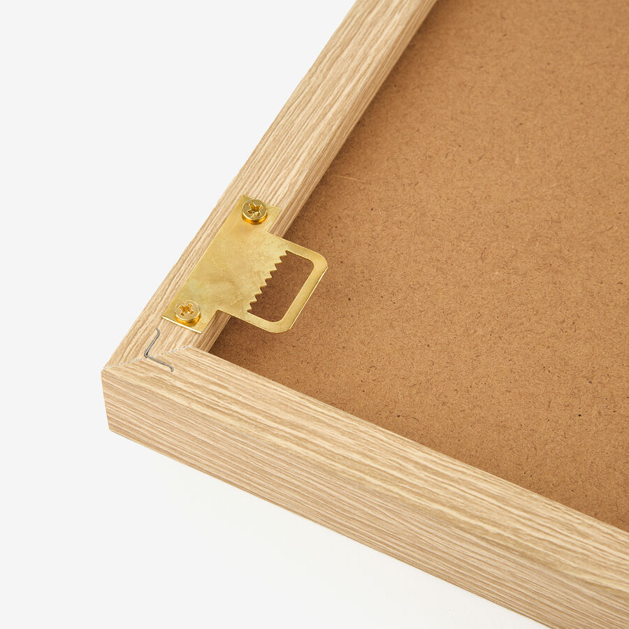 Cuadro con marco y cristal relieve Curve 40x40cm