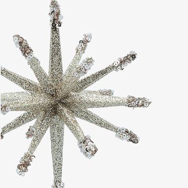Decoraci&oacute;n de &aacute;rbol de Navidad de estrella dorada 14cm