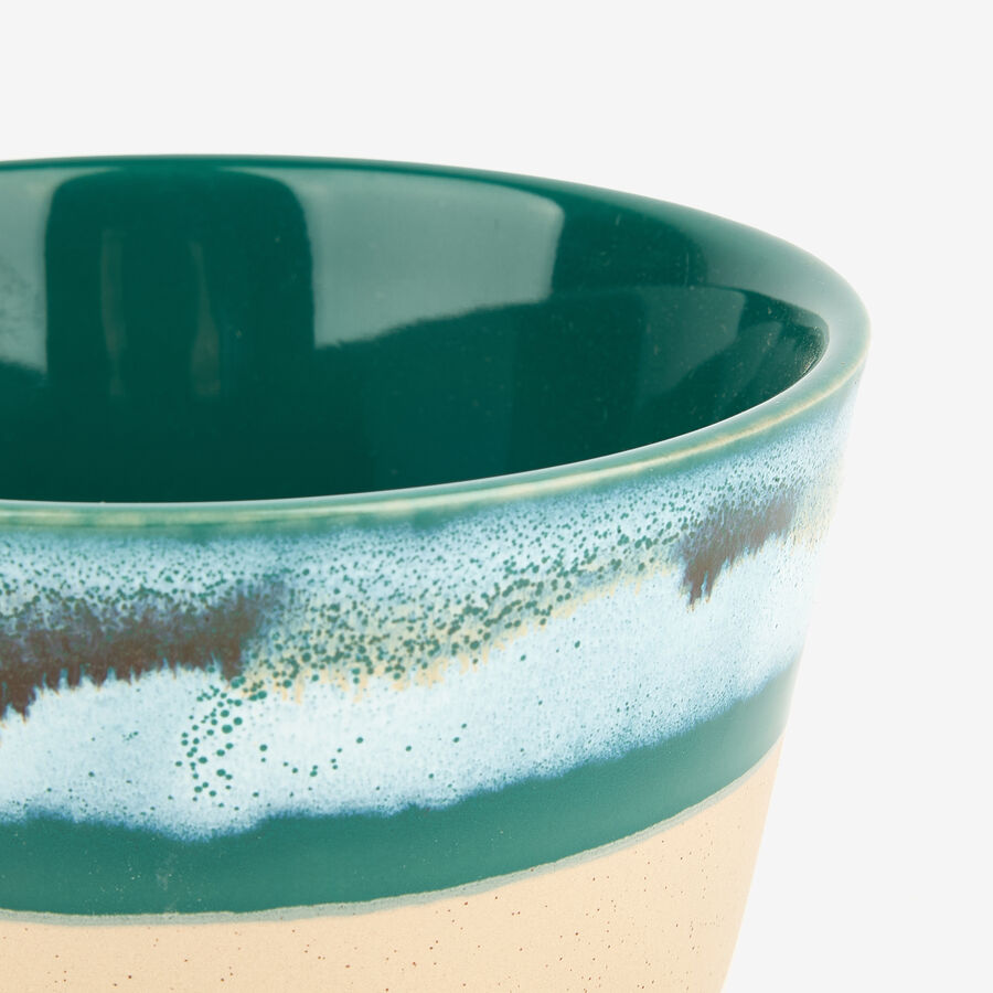 Bol de cer&aacute;mica verde Gosol 60cl &Oslash;13cm