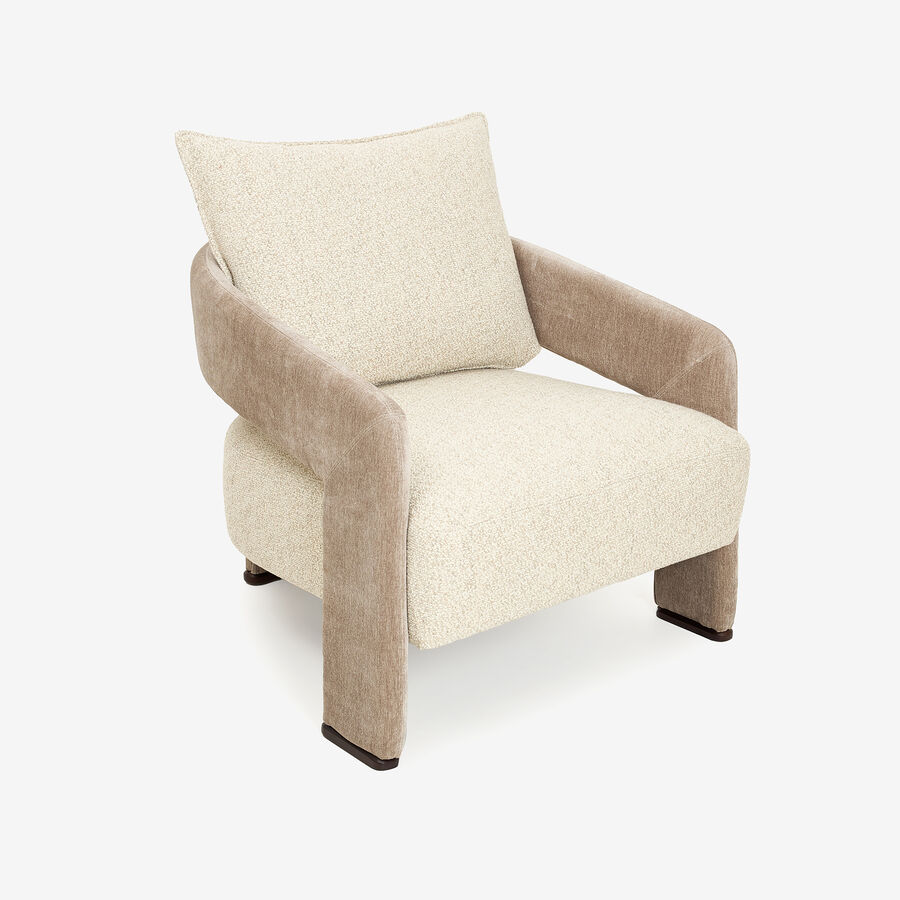 Butaca beige Regina 83x82x69cm Clau&Chloe