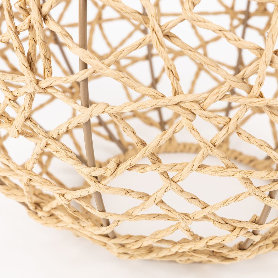 L&aacute;mpara de techo de fibra natural &Oslash;30cm