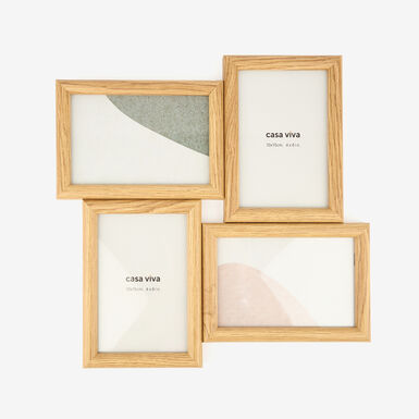 Marco de madera con 4 fotos de 10x15cm
