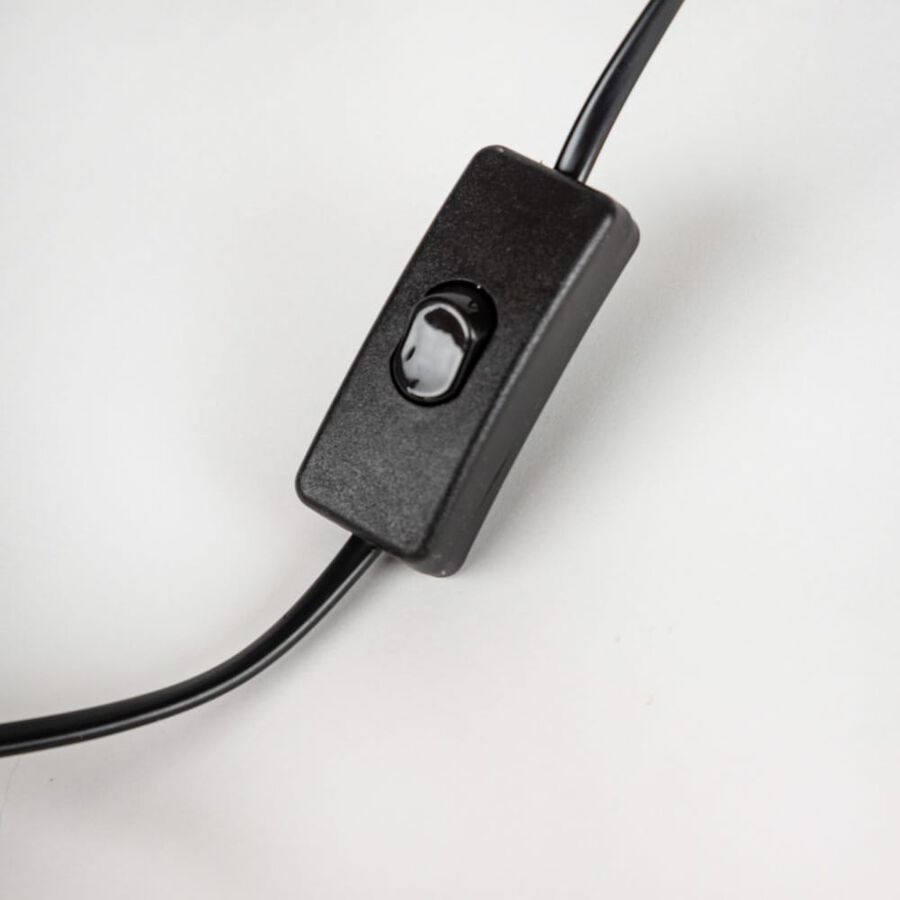 L&aacute;mpara de mesa de cer&aacute;mica azul 43cm