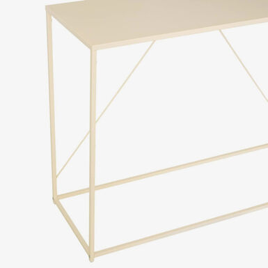 Consola beige de metal Ceyra 120cm