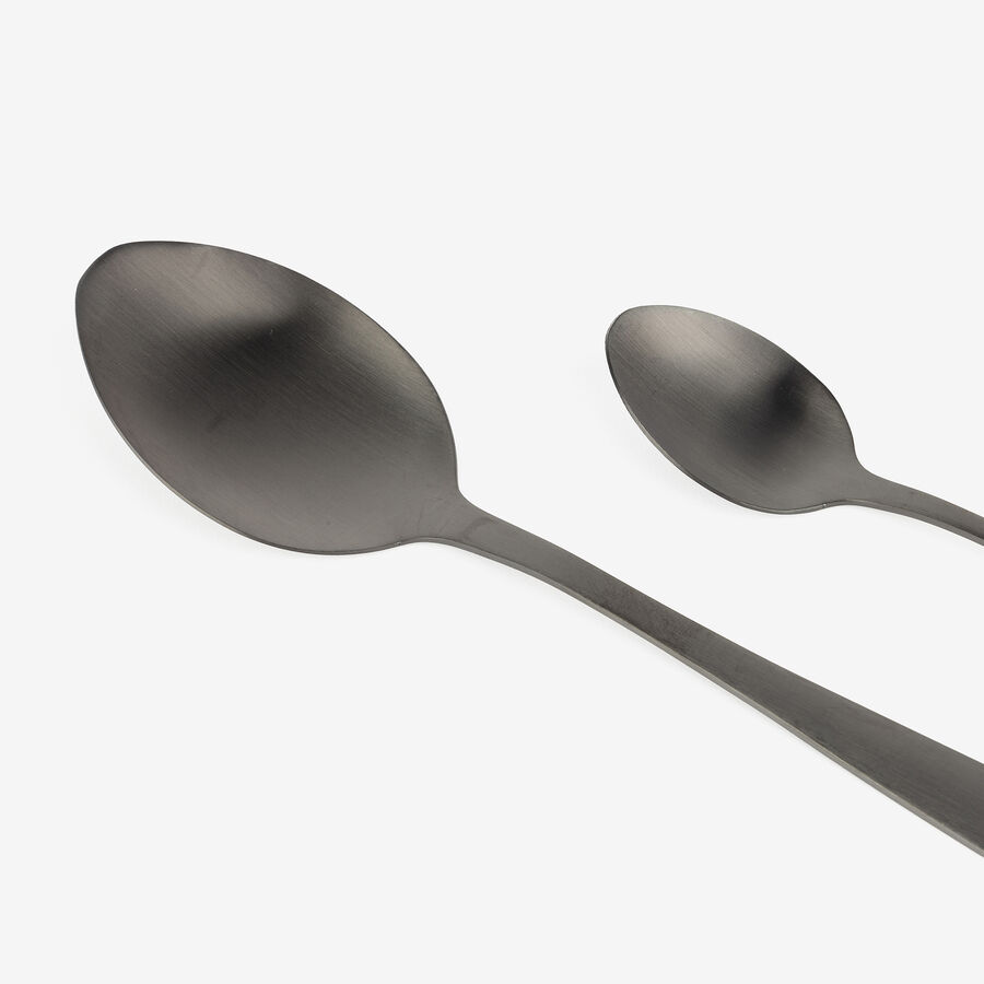 Cuberter&iacute;a de 16 piezas de acero inoxidable negro