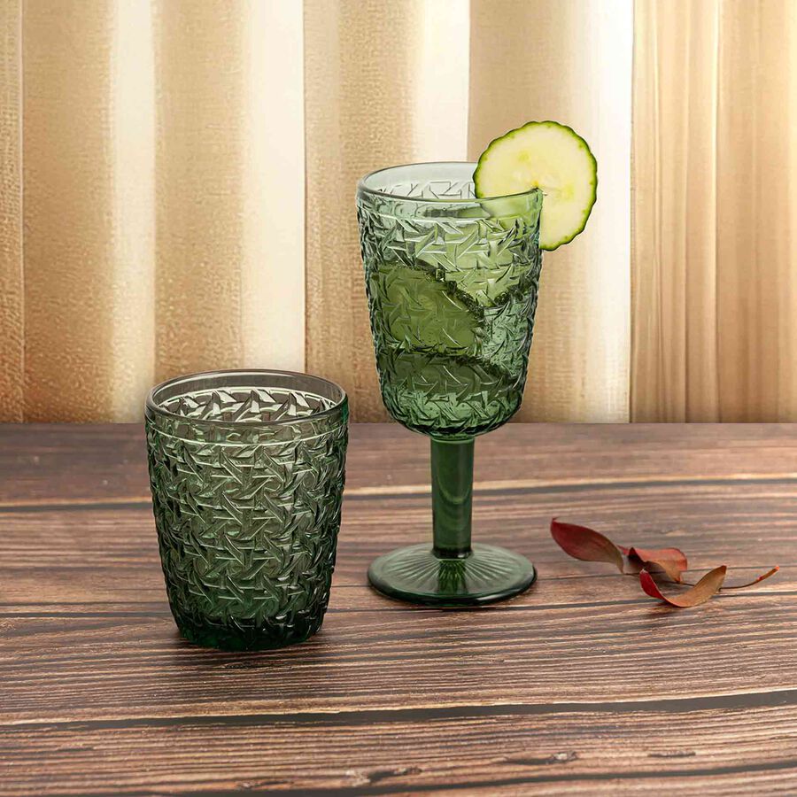 Copa de vidrio verde Jadea 28,5cl 
