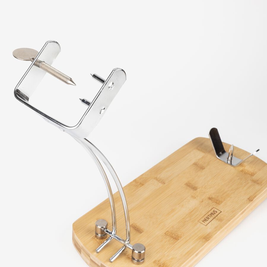 Jamonero plegable acero y bambú Vin Bouquet