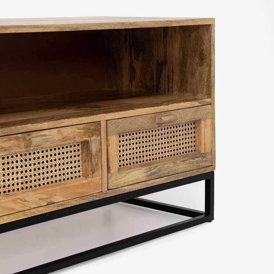 Mueble de TV de madera de mango Berl&iacute;n 175x45cm Clau&Chloe