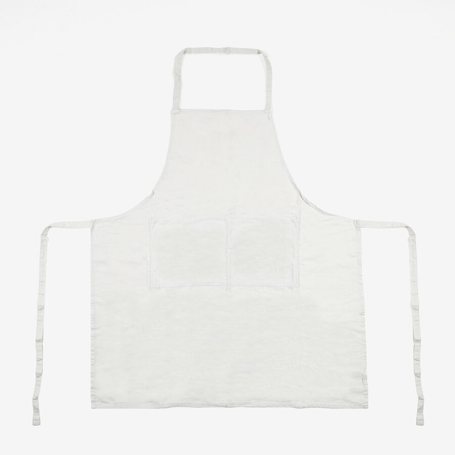 Delantal de cocina de algodón gris 80x70cm