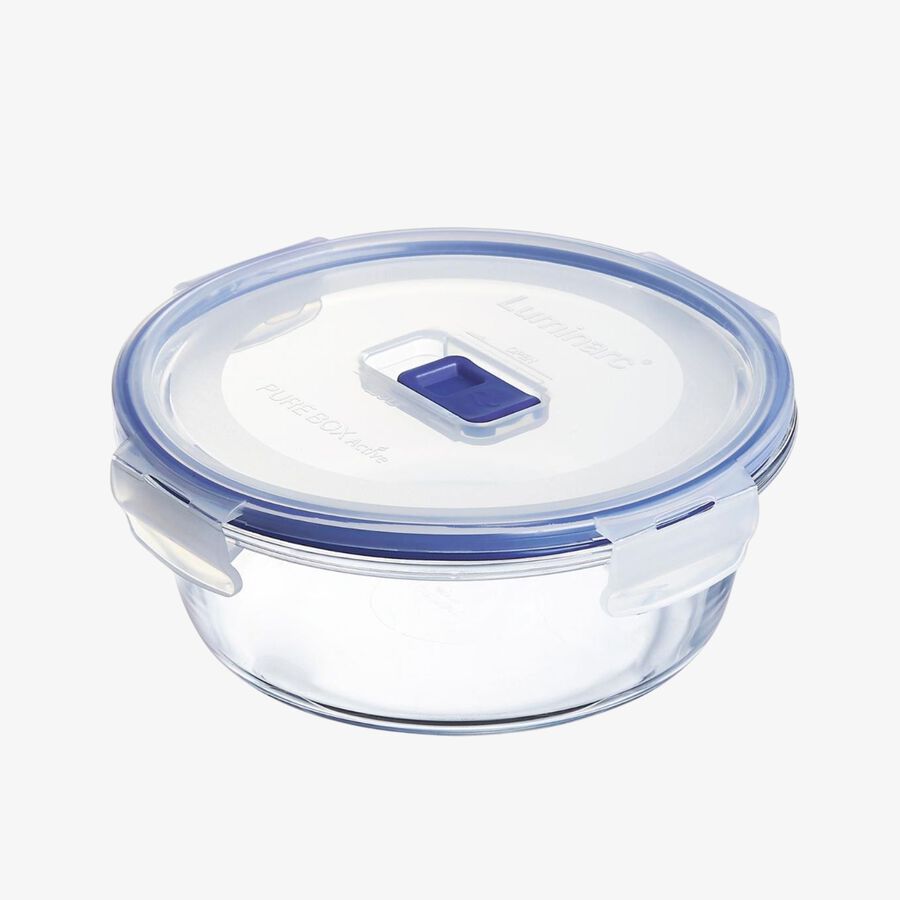 Taper de vidrio hermético redondo Purebox Luminarc 15x7cm - 92cl