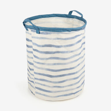 Cesta de ropa de rayas azules Blue &Oslash;35x45cm