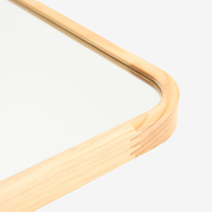 Espejo de pared rectangular con marco madera Jalota 60x90cm