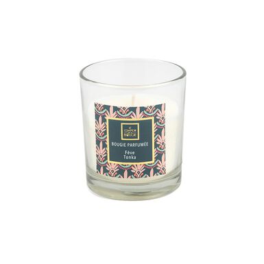 Vela perfumada en vaso de cristal