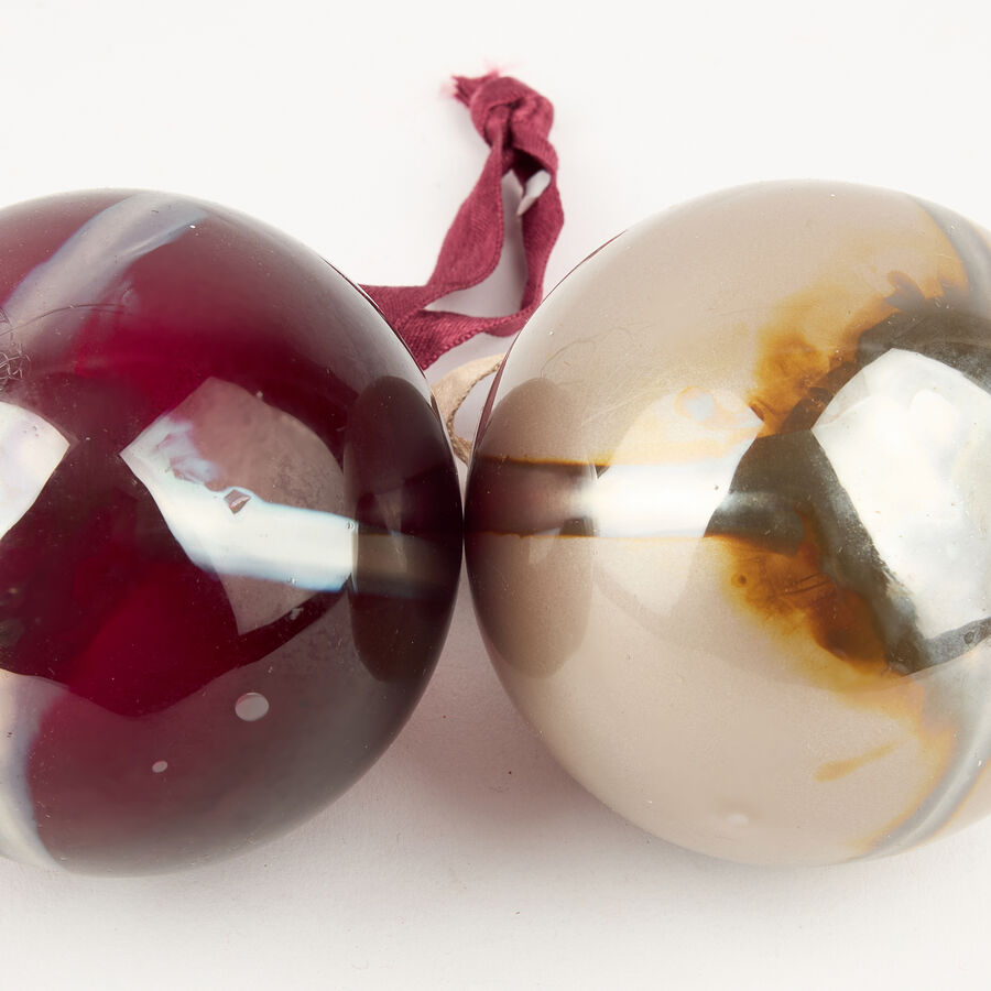 Bola decorativa Stripe roja Ø8cm en varios colores