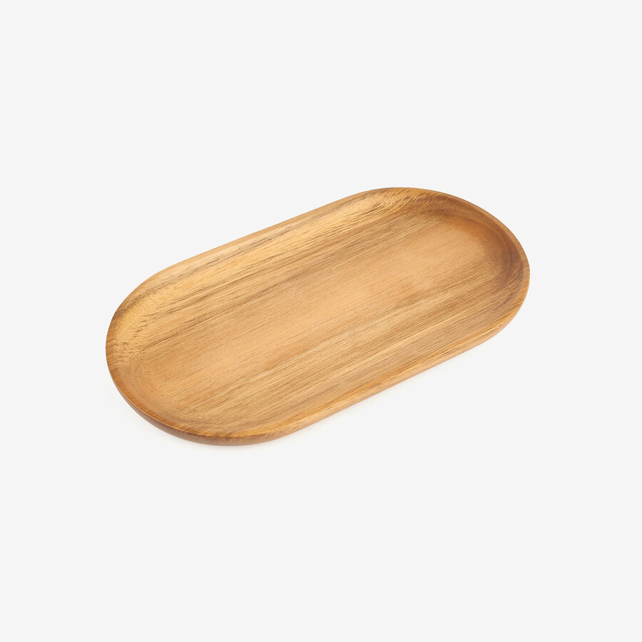 Bandeja de madera de acacia 24x13cm