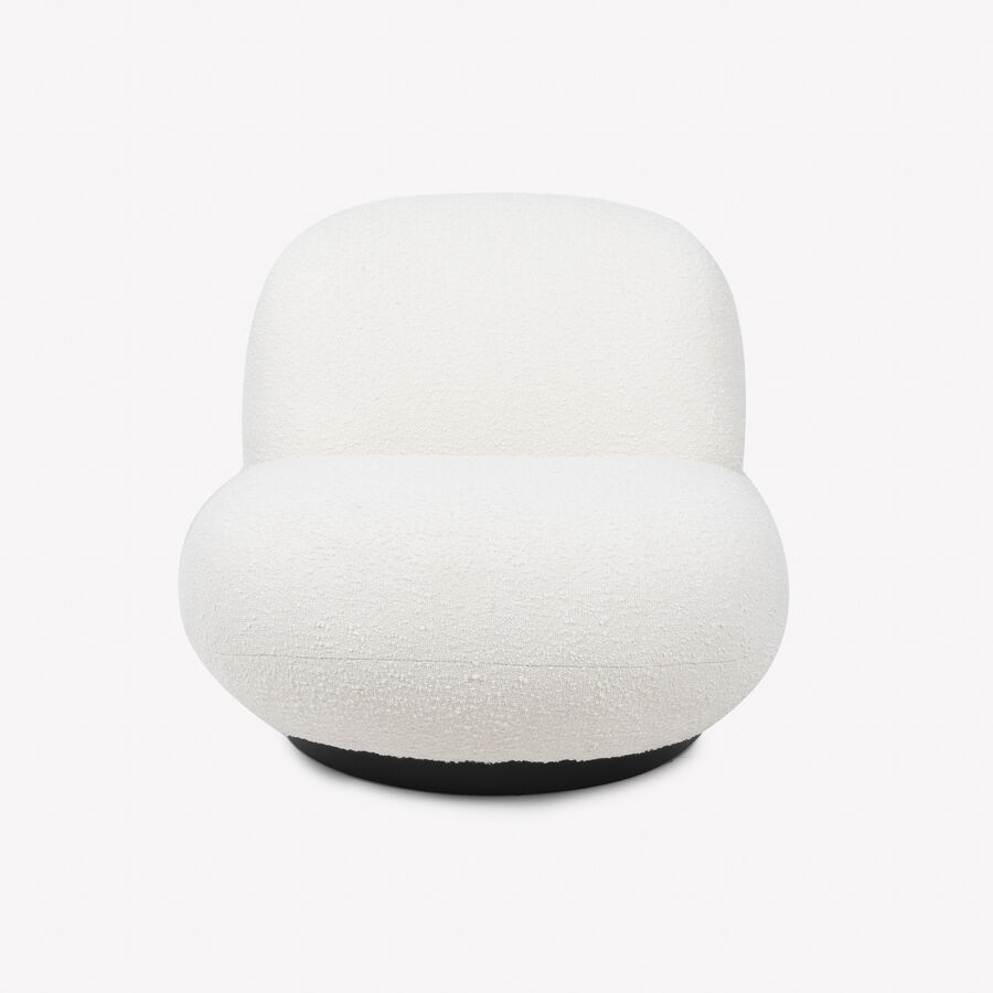 Butaca de borreguito giratoria blanca Pacha 81x95x71cm Clau&Chloe