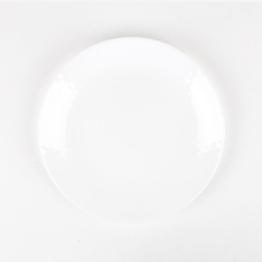 Vajilla de porcelana de 18 piezas blanca de arcopal Yelen