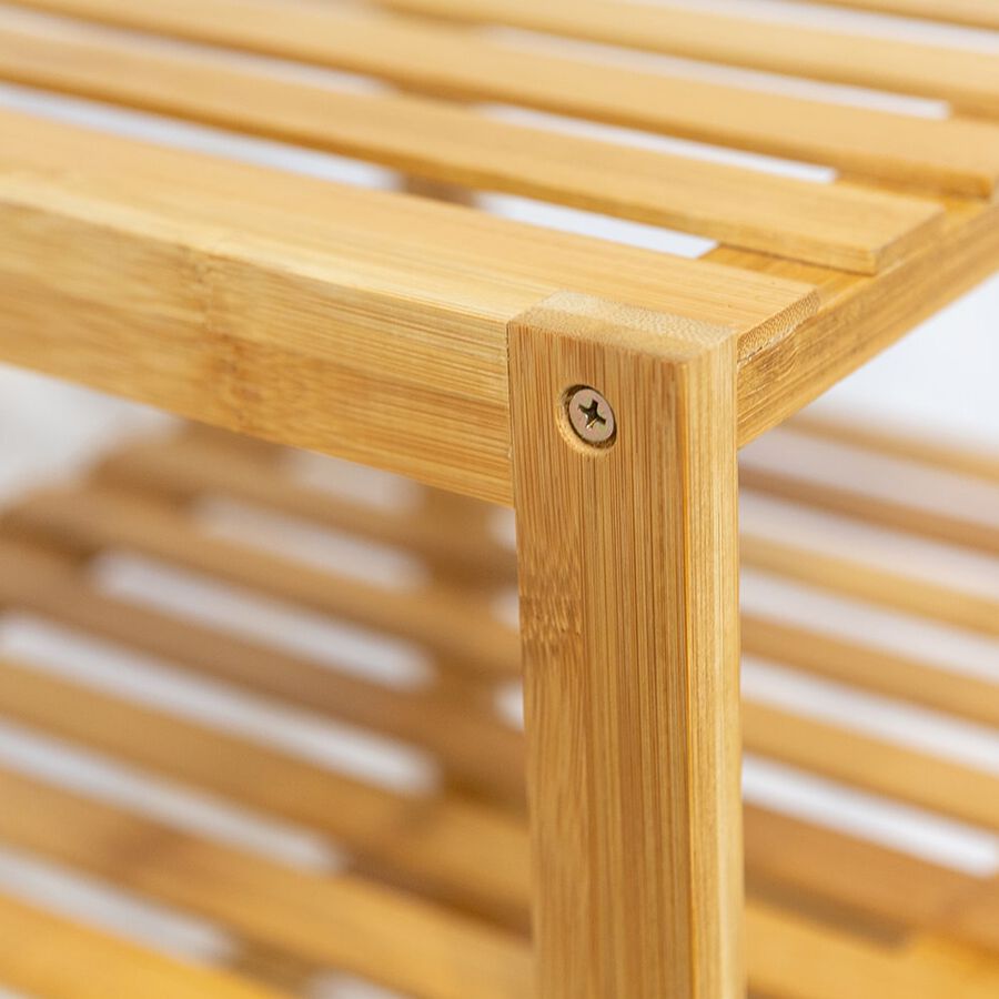 Estanter&iacute;a de 4 estantes de bamb&uacute; grande