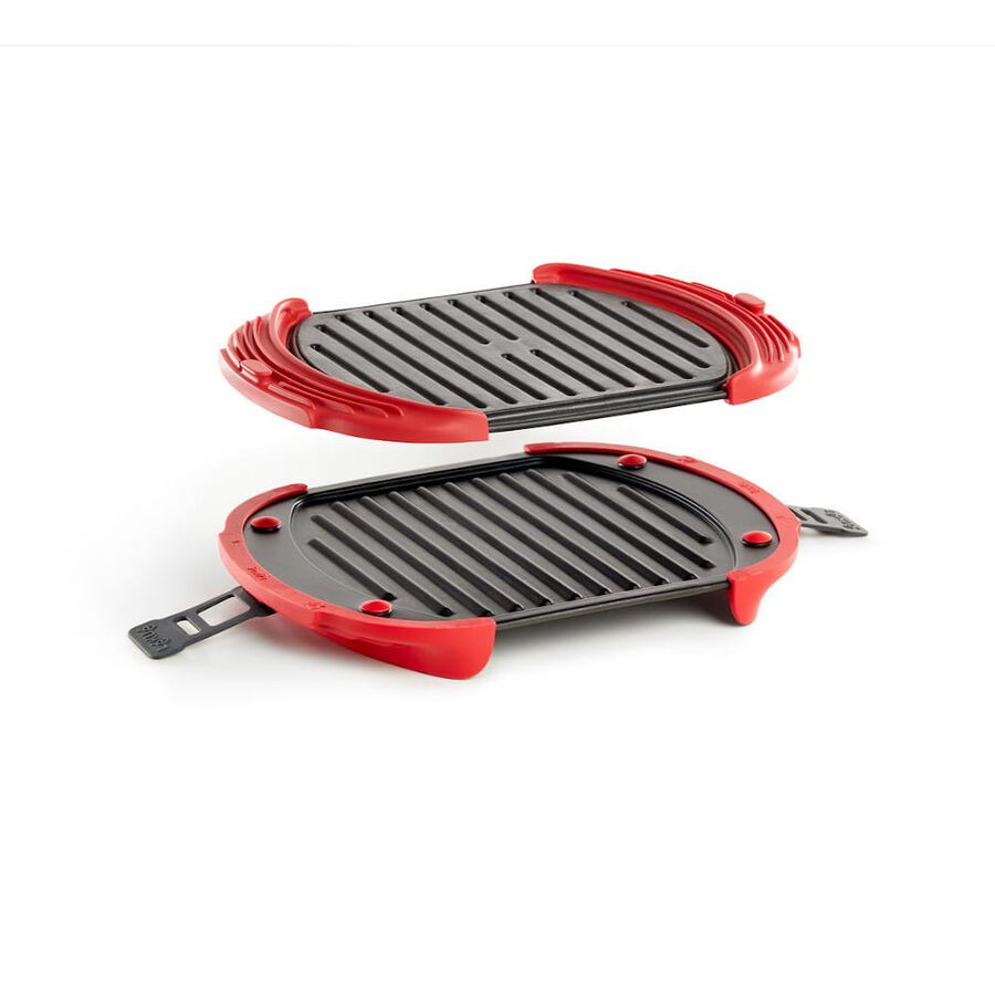 Grill para microondas con asas de silicona XL - L&eacute;ku&eacute;