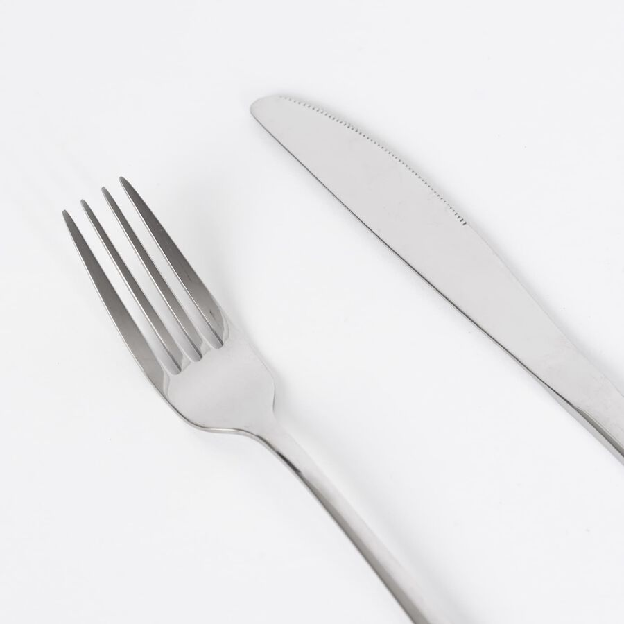 Cuberteria de 24 piezas de acero inoxidable Munich Silver - Bergner