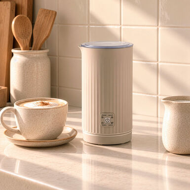Espumador de leche Bruma beige