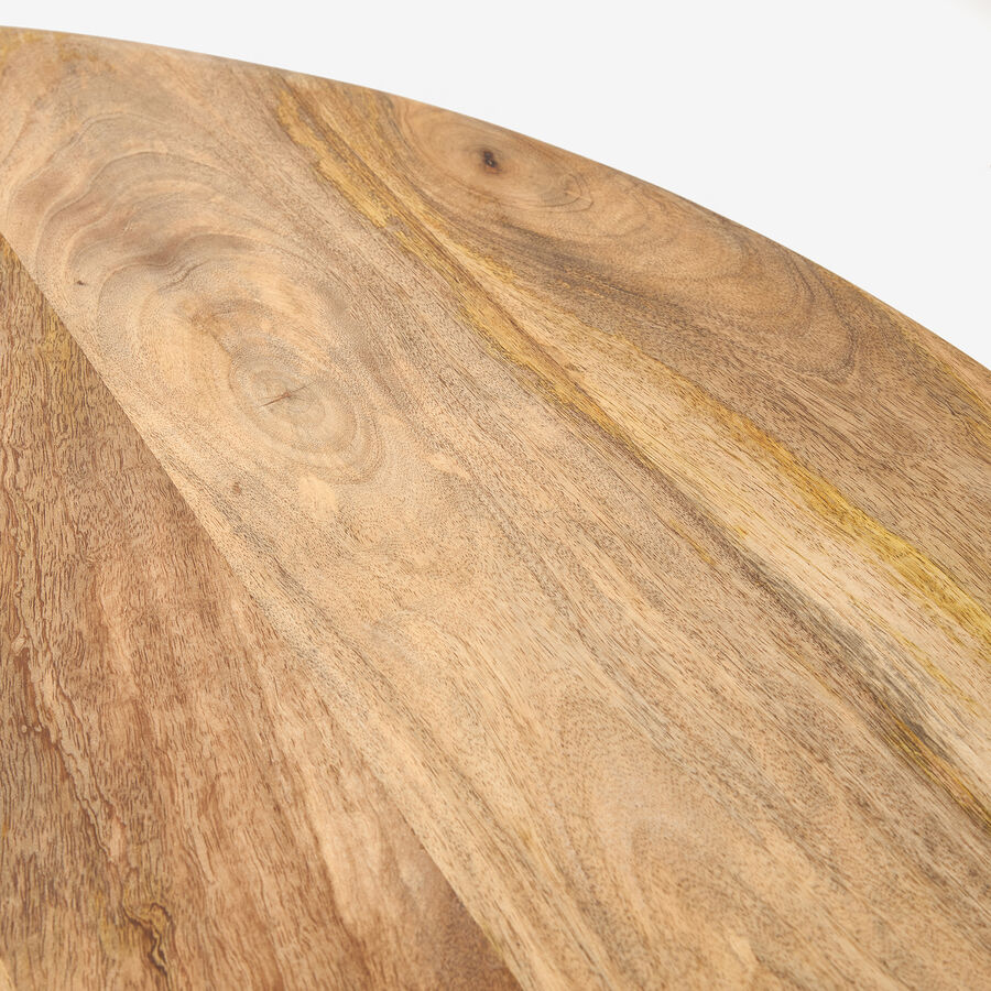 Mesa de comedor de madera de acacia Siba Ø120x77cm Clau&Chloe