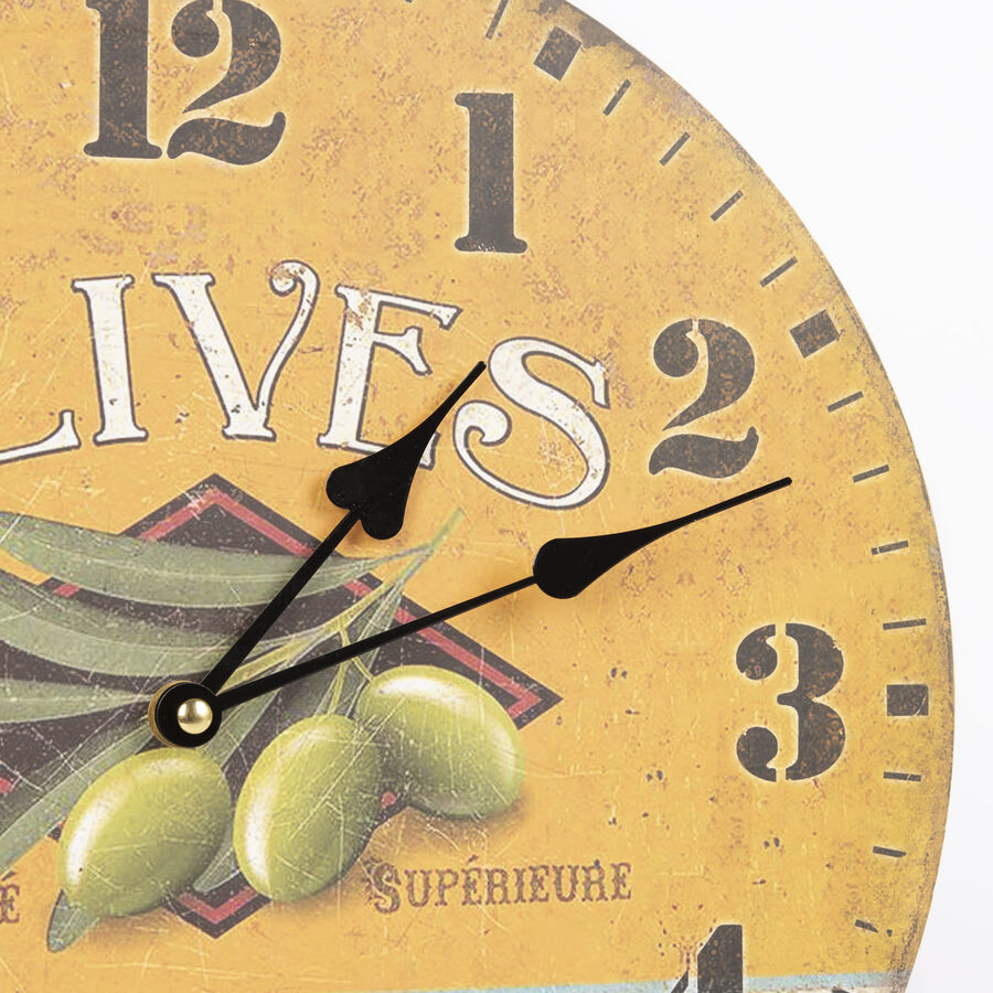 Reloj MDF surtido &Oslash;34cm