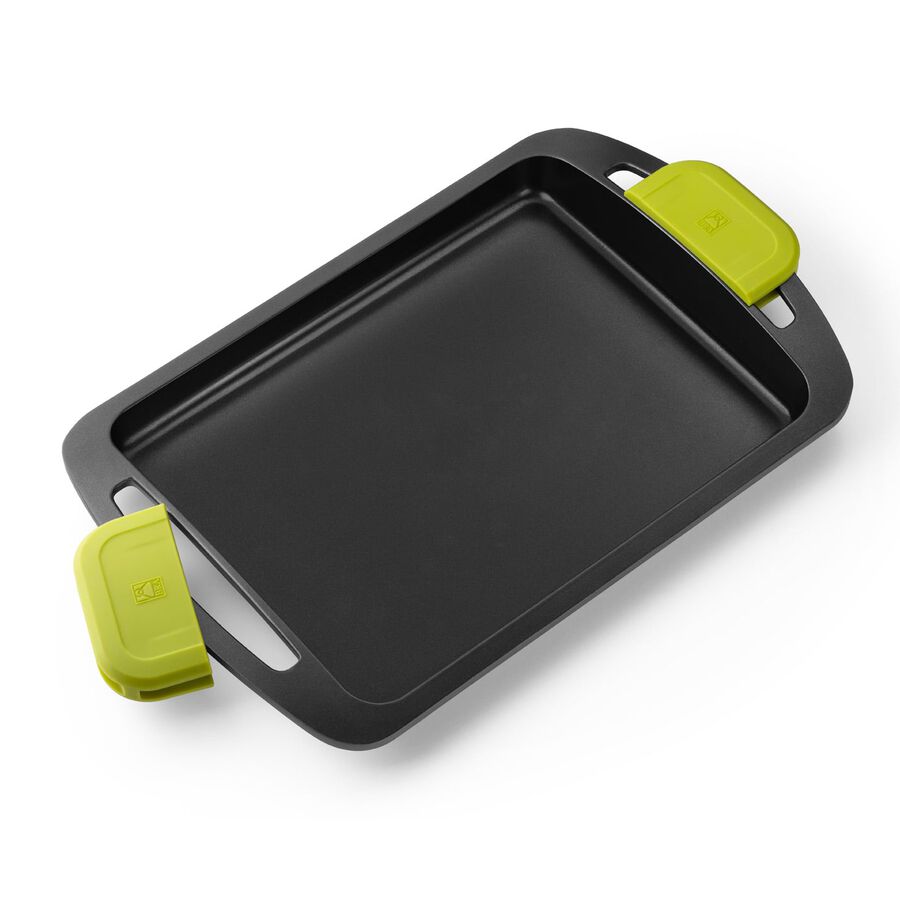 Plancha lisa de aluminio fundido antiadherente apta para inducción Foodie 40x28cm - BRA