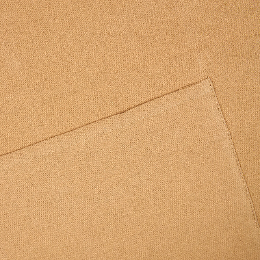 Delantal de cocina de algodón mostaza 80x70cm