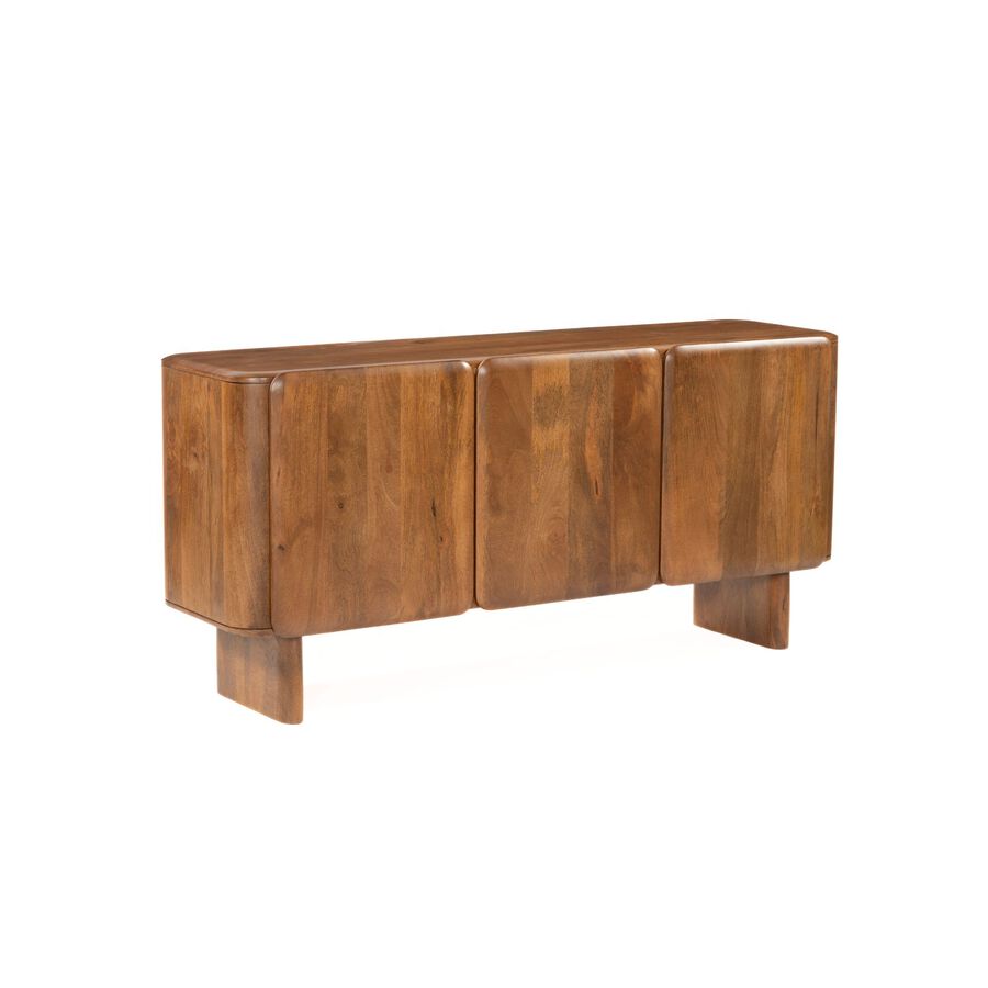 Aparador de madera de mango Brislava 160x45x75cm Clau&Chloe