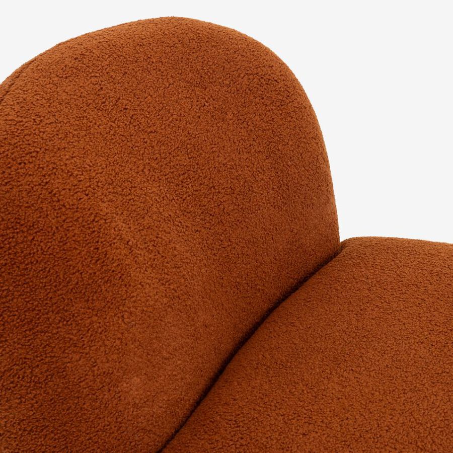 Butaca de borreguito giratoria cobre Pacha 81x95x71 Clau&Chloe