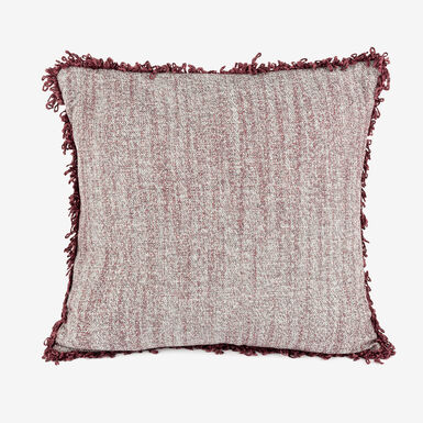 Coj&iacute;n de algod&oacute;n reciclado vino Alice 50x50cm Clau&Chloe