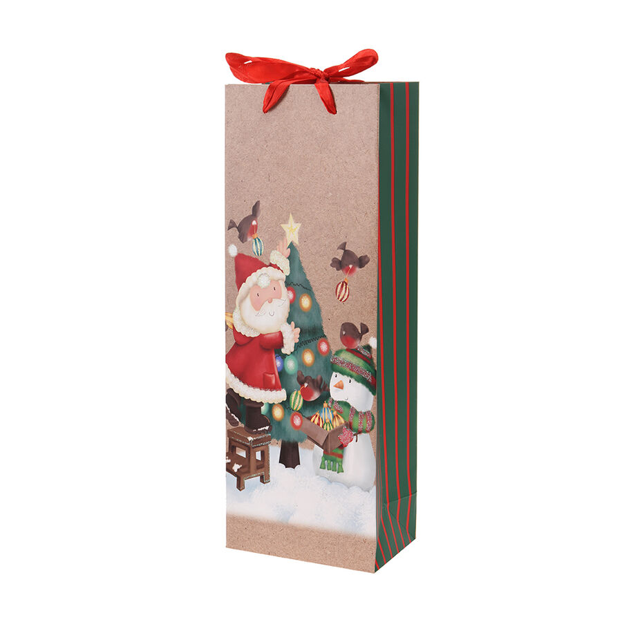 Bolsa de regalo para botella Navidad 4 modelos