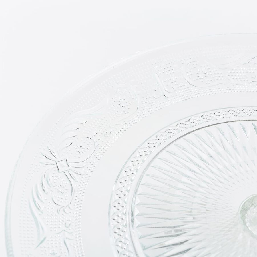 Plato tarta con pie cristal 29cm