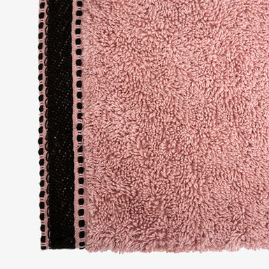 Toalla de tocador de algod&oacute;n rosa Sena 30x50cm - 550 g/m&sup2;
