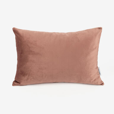 Funda de coj&iacute;n velvet rosa 30x45cm