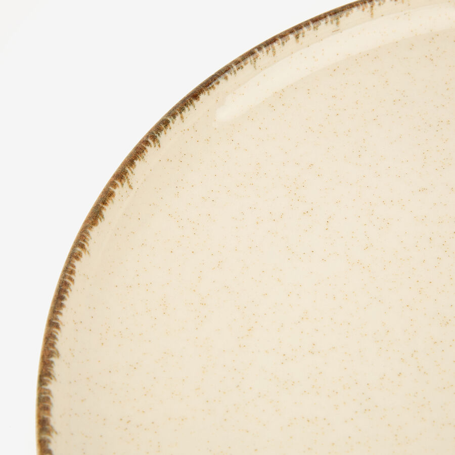 Plato llano de porcelana marfil Olite Ø27cm