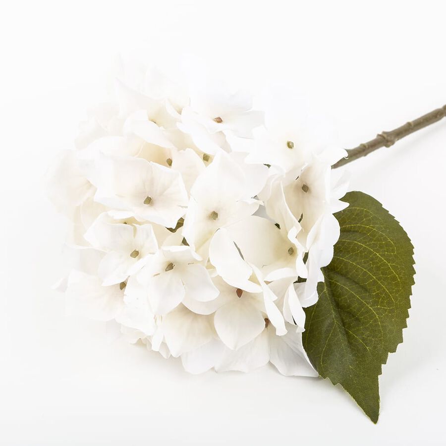 Hortensia de agua oto&ntilde;al blanca artificial