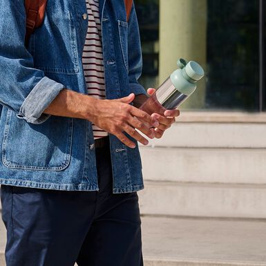 Botella de agua de cristal Nordic 700ml