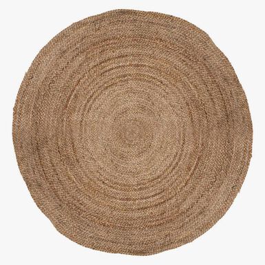 Alfombra de yute natural beige &Oslash;120cm