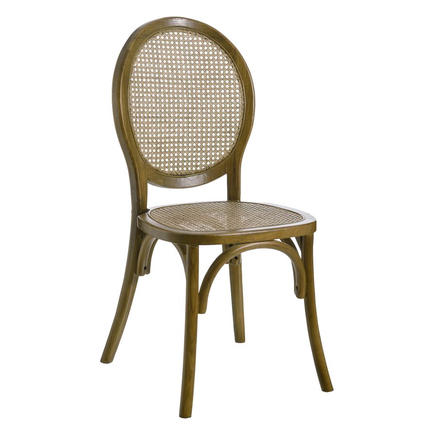 Silla de comedor de madera de olmo 45x42x94cm